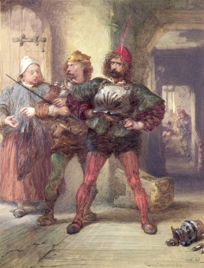 Mistress Quickly, Nym and Bardolph, from Shakespeare